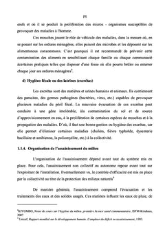 Diagnostic des connaissances sur l'assainissement en milieu urbain