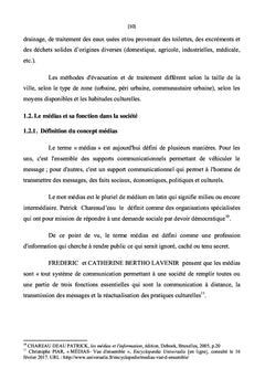 Diagnostic des connaissances sur l'assainissement en milieu urbain
