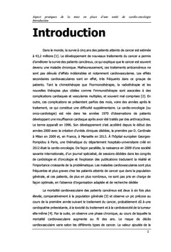 Aspects pratiques de mise en place d'une unité de cardio-oncologie