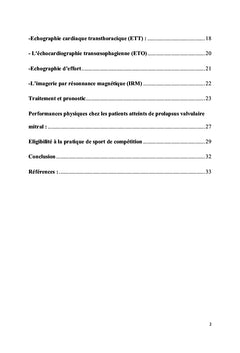 Prolapsus mitral et sport