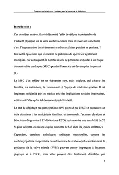 Prolapsus mitral et sport