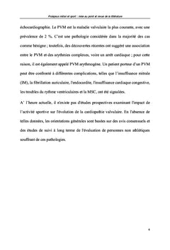 Prolapsus mitral et sport