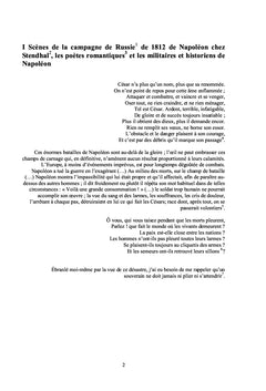Recherches sur Stendhal Vol.III