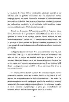L' éducation thérapeutique des patientes avec Syndrome de Turner