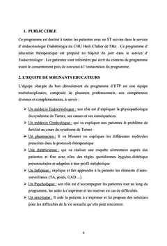 L' éducation thérapeutique des patientes avec Syndrome de Turner