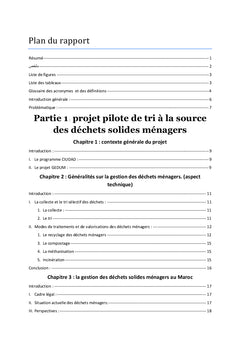 La sensibilisation et la participation au tri des déchets