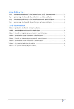 La sensibilisation et la participation au tri des déchets