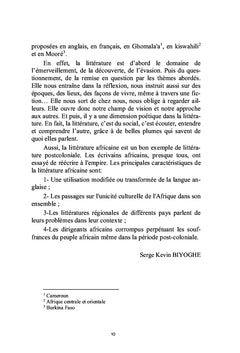 Quand la littérature africaine rime avec l'excellence