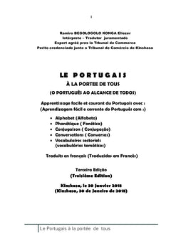 Le portugais à la portée de tous