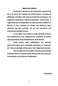L'HEURE EST A L'INTEGRATION DE LA FEMME DROITS ET PARITÉ