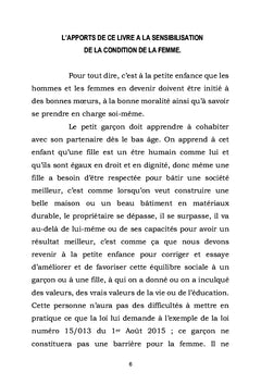 L'HEURE EST A L'INTEGRATION DE LA FEMME DROITS ET PARITÉ