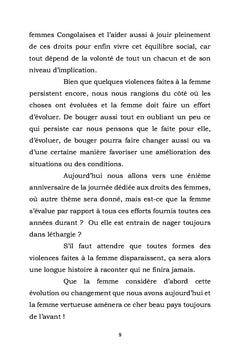 L'HEURE EST A L'INTEGRATION DE LA FEMME DROITS ET PARITÉ