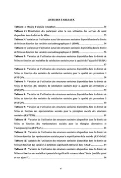 Questionnement associé à la faible fréquentation des hôpitaux modernes