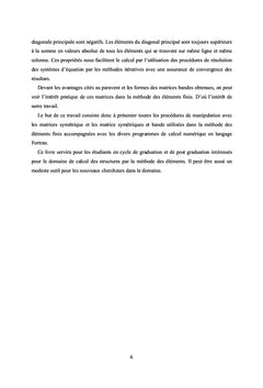 Matrices Bandes pour la Méthode des Eléments Finis