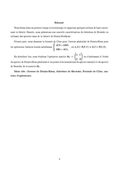 Inverse de type Drazin