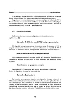 Valorisation du poly(éthylène téréphtalate) PET