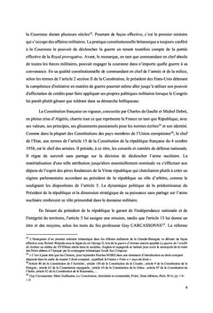 Les pouvoirs militaires du Chef de l'Exécutif