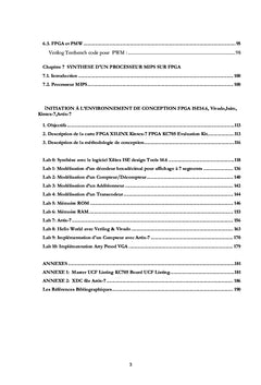 Synthèse VHDL d'architectures