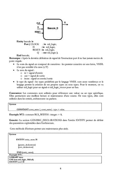 Synthèse VHDL d'architectures