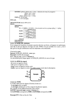 Synthèse VHDL d'architectures