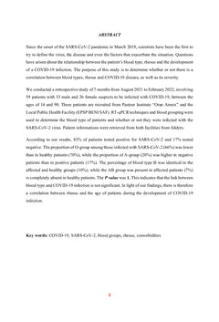 Association entre les groupes sanguins ABO, Rhésus et l'infection