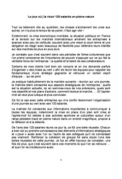 La meilleure façon d'avancer, c'est vous