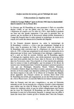 La pensée libre tome 1