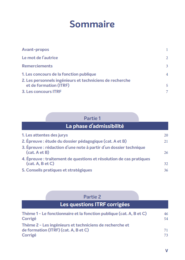 Réussir les concours ITRF 2025-2026