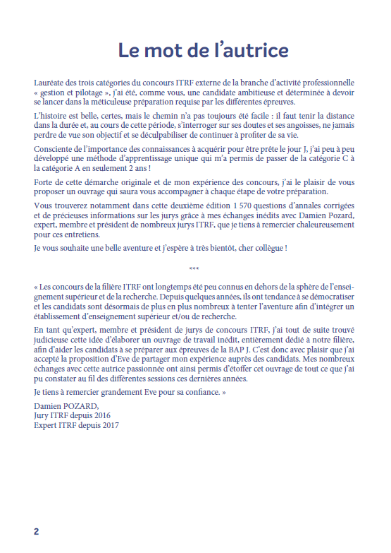 Réussir les concours ITRF 2025-2026