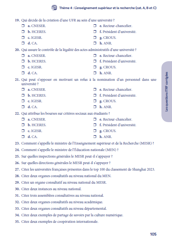 Réussir les concours ITRF 2025-2026