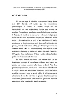 Tele-realite et renouvellement televisuel: au-delà du modele de flot