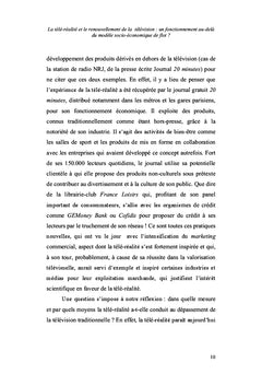 Tele-realite et renouvellement televisuel: au-delà du modele de flot