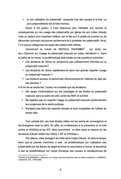 Connaissances, attitudes et pratiques des préservatifs féminins