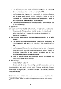 Connaissances, attitudes et pratiques des préservatifs féminins