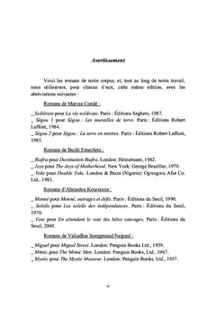 Ideologies et esthetique litteraire en Afrique et aux Caraïbes, Tome 1