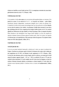 Effet de GA3 sur les paramètres morphologiques de l'ail Allium sativum
