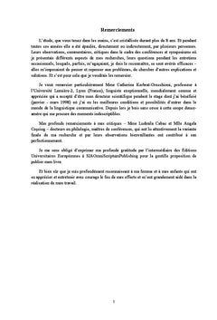 L'entropie dans la Communication Verbale