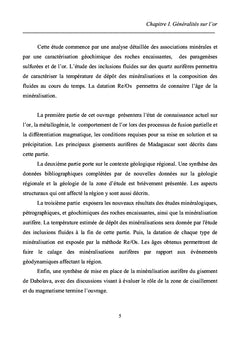Le gisement d'Or de Dabolava-Madagascar