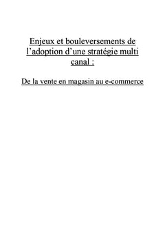 Etude des techniques de vente et d'achat, en BtoC et BtoB et internet