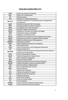 Essai sur l'analyse du fonctionnement de marches publics A Madagascar