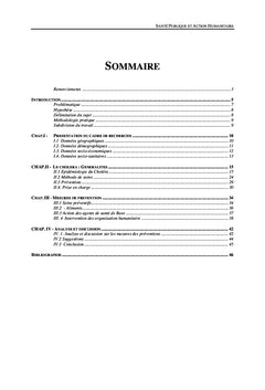 Santé publique et action humanitaire