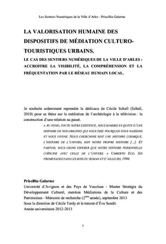 Les Sentiers Numeriques de la Ville d'Arles