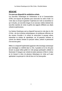 Les Sentiers Numeriques de la Ville d'Arles