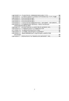 Méthodologie d'analyse des termes malgaches