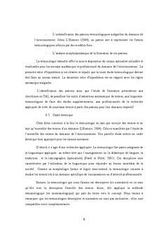 Méthodologie d'analyse des termes malgaches