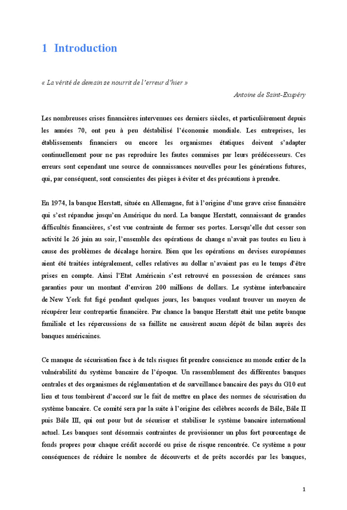 La sécurisation et le financement des paiements à l'international