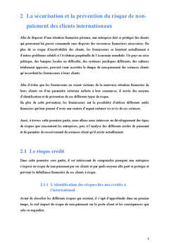 La sécurisation et le financement des paiements à l'international