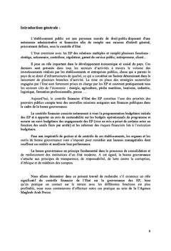 Contrôle de l'Etat et la gouvernance