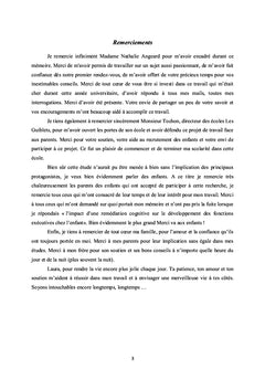 Remediation cognitive chez des enfants dysexecutifs d'Age scolaire