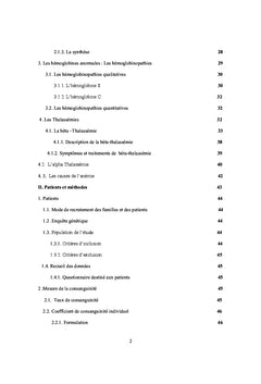 Etude des hemoglobinopathies en Tunisie